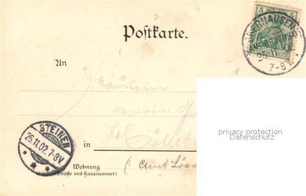 Oberhausen-Rheinhausen Gasthaus zum Engel Post Schulhaus Kirche – Bild 2