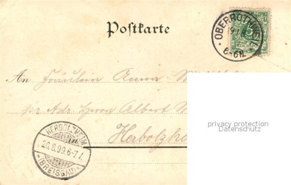 Oberrotweil Niederrotweil Gesamtansicht Litho – Bild 2