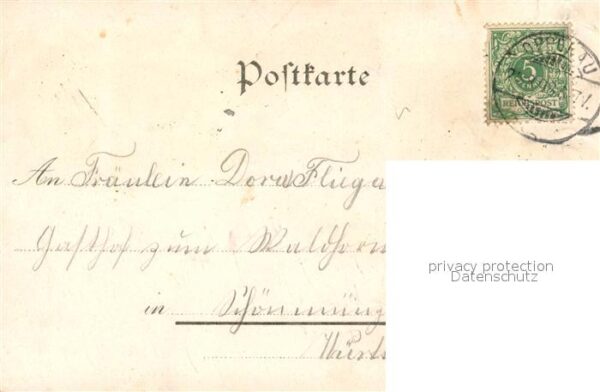 Oppenau Hotel zum Goldenen Adler Renchtaelertrachten Wasserfall Litho – Bild 2