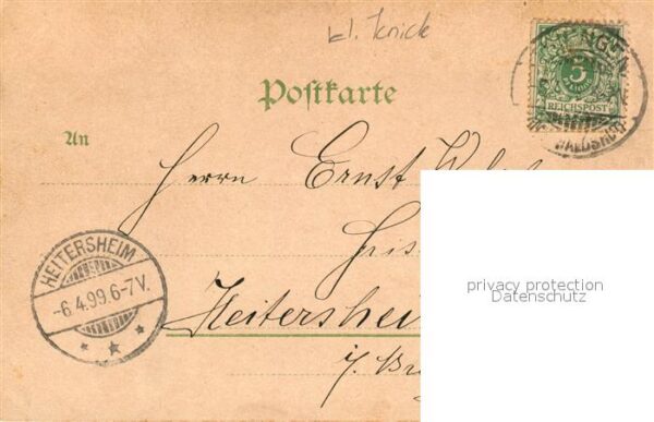 Tiengen Waldshut Neues Schulhaus Storchenturm Litho – Bild 2