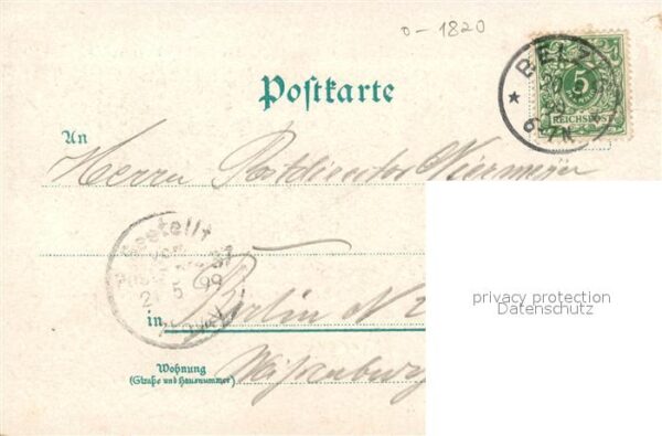 Bad Belzig Marktplatz Kreishaus Borussia-Hagelberg Burg Eisenhardt Litho – Bild 2