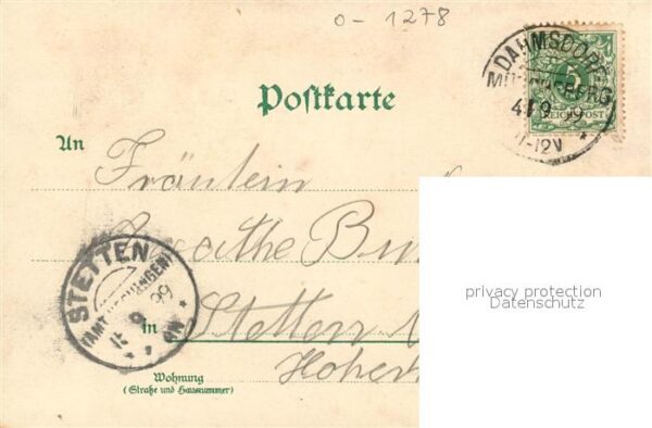 Friedrichsfelde Berlin Schloss Kirche Litho – Bild 2