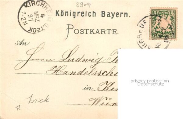 Friedberg Bayern Pfarrkirche Schloss Wallfahrtskapelle Maria Alber Litho – Bild 2