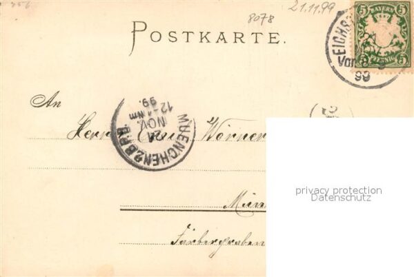 Eichstaett Oberbayern Altmuehl Kuenstlerkarte H. Treiber Litho – Bild 2