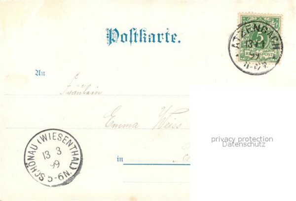 Zell Wiesental Gasthof zum Loewen Spital Schule Hohe-Moehr-Turm – Bild 2