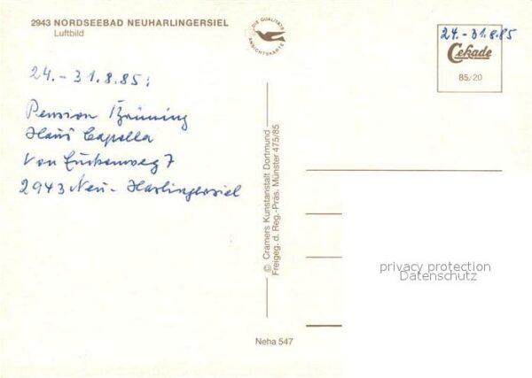 Neuharlingersiel Nordseekuestenbad Hafen Fliegeraufnahme – Bild 2
