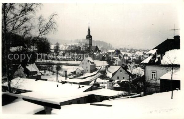 Bockau Erzgebirgskreis Winterlandschaft Kirche