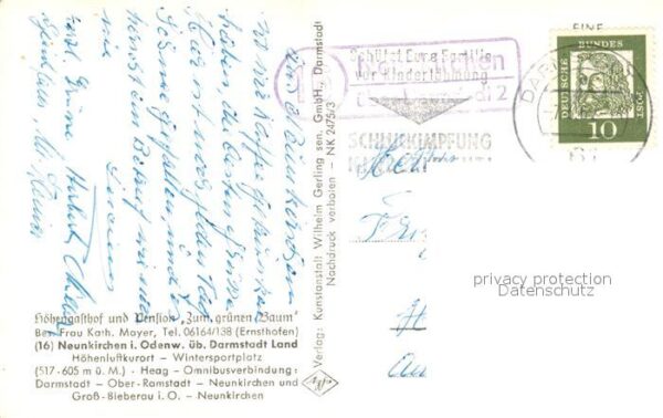 Neunkirchen Odenwald Gasthaus Pension Gruenen Baum – Bild 2