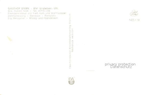 Unsleben Gasthaus Stern Gasthaus – Bild 2