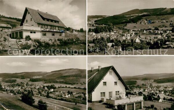 Lenzkirch Fremdenheim Haus Sonnhalde Panorama