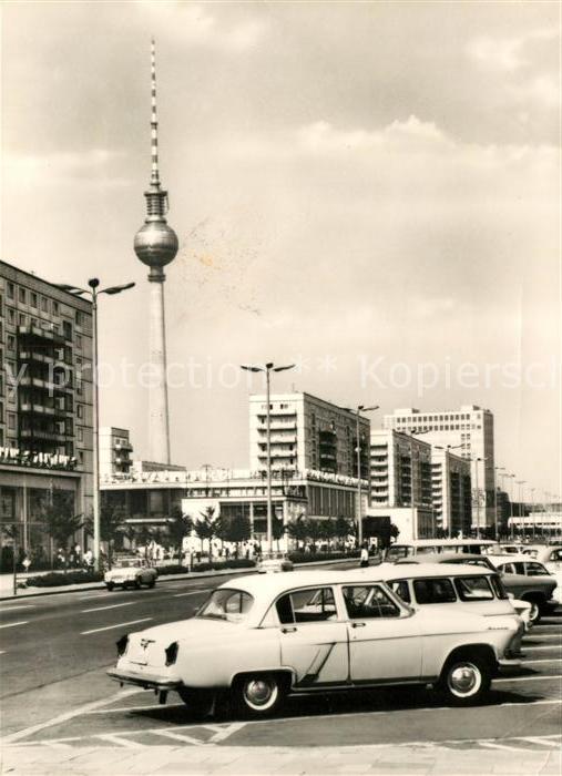 Berlin Fernsehturm Alex Karl Marx Allee