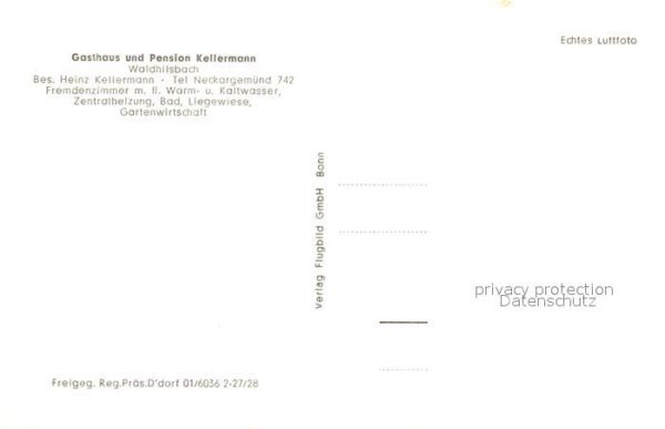 Waldhilsbach Gasthaus Pension Kellermann Fliegeraufnahme – Bild 2