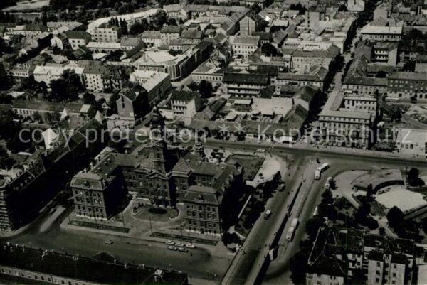 Gy?r Fliegeraufnahme Rathaus