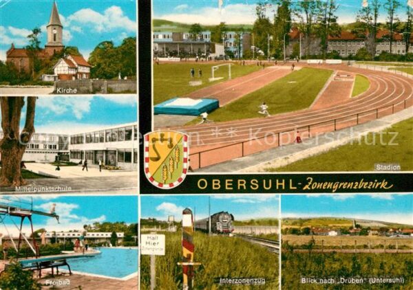 Obersuhl Stadion Kirche  Grenzanlagen Schule