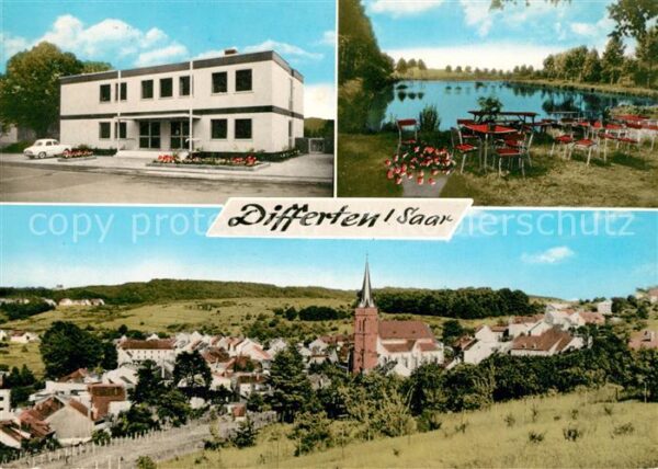 Wadgassen Differten Kirche Weiher
