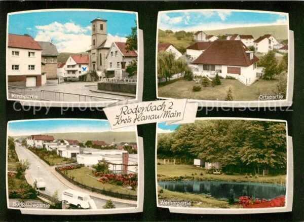 Rodenbach Hanau Kirche Bungalow Weiher