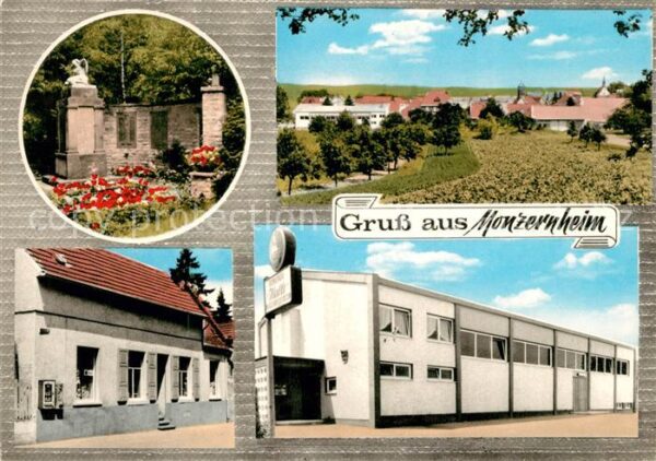 Monzernheim Gasthaus Kriegerdenkmal Panorama