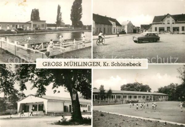 Grossmuehlingen Schwimmbad Schule Marktplatz