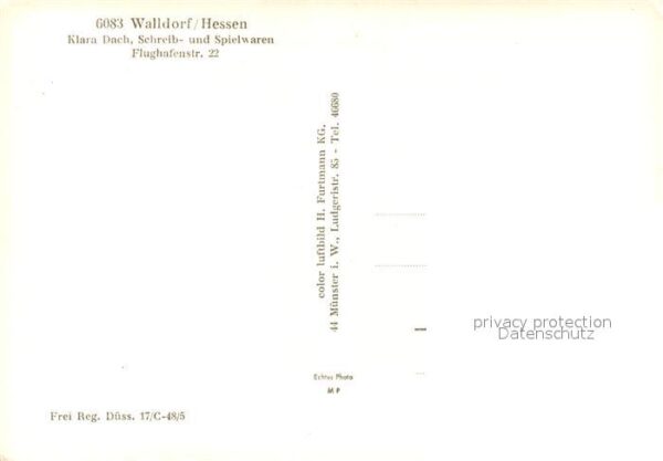 Walldorf Hessen Fliegeraufnahme Siedlung Kirche – Bild 2