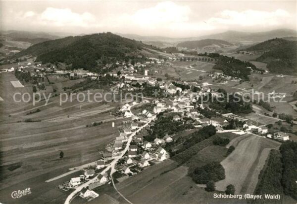 Schoenberg Bayerischer Wald Fliegeraufnahme