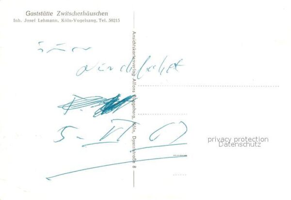 Vogelsang Koeln Gaststaette Zwitscherhaeuschen – Bild 2