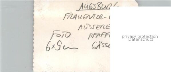 Augsburg Frauentor Pfaffengaesschen – Bild 2