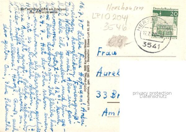 Herzhausen Edersee Fliegeraufnahme – Bild 2