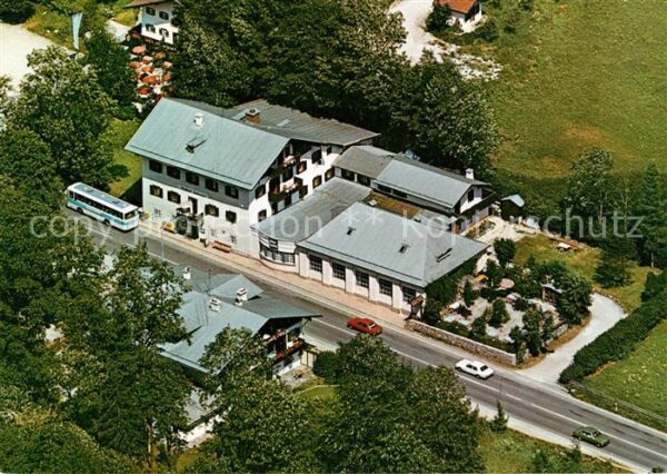 Ramsau Berchtesgaden Fliegeraufnahme Gasthof Unterwirt