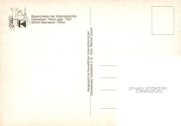 Oberwesel Rhein Blasorchester Kolpingfamilie – Bild 2