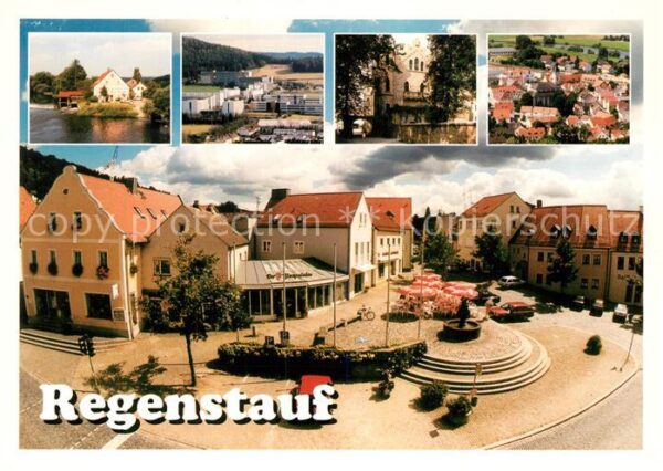 Regenstauf Marktplatz Ortsansichten