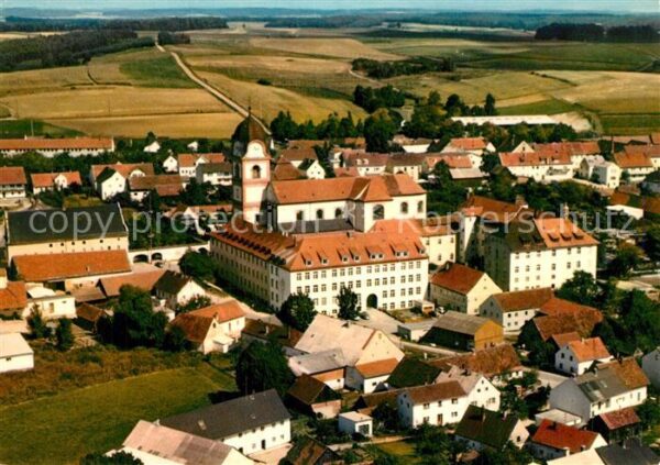 Rohr Niederbayern Fliegeraufnahme Benediktiner Abtei Asamkirche