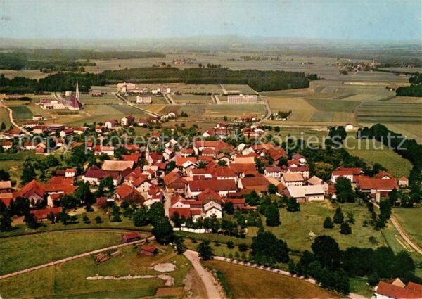 Safferstetten Fliegeraufnahme Kirche