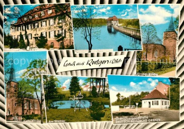 Roetgen Eifel Kirche Talsperre Weiher Grenzuebergang