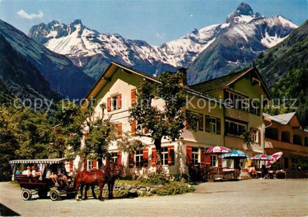 Spielmannsau Berggasthof Pferdekutsche