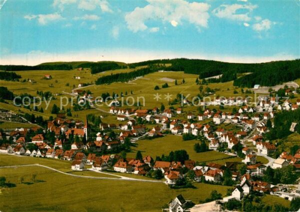 Schonach Schwarzwald Fliegeraufnahme