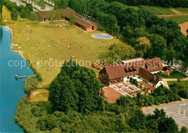 Hinsbeck Fliegeraufnahme Hotel Restaurant Strandbad Krickenbeck