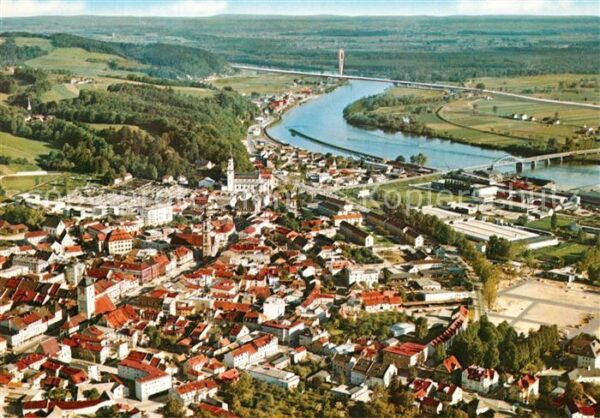 Deggendorf Donau Fliegeraufnahme