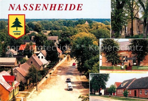 Nassenheide Dorfkirche Gasthaus Zum Nassen Heiden