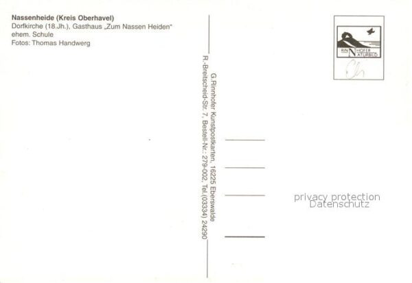 Nassenheide Dorfkirche Gasthaus Zum Nassen Heiden – Bild 2
