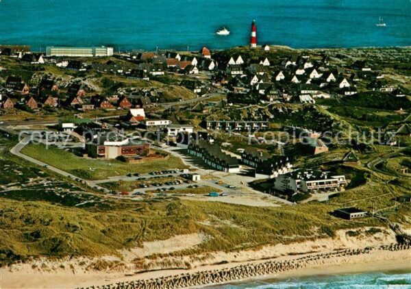 Hoernum Sylt Fliegeraufnahme Strand Leuchtturm