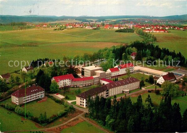 Clausthal-Zellerfeld Fliegeraufnahme Kurklinik Am Hasenbach