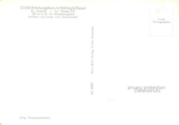 Solling Bodenfelde Fliegeraufnahme CVJM Erholungsheim – Bild 2