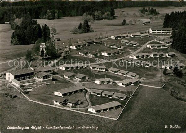 Lindenberg Allgaeu Fliegeraufnahme Familienferiendorf am Nadenberg