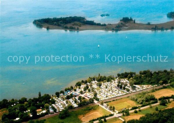 Allensbach Bodensee Fliegeraufnahme Campingplatz