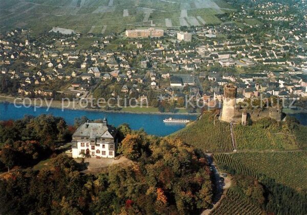Bernkastel-Kues Fliegeraufnahme Burg Landshut Jugendherberge