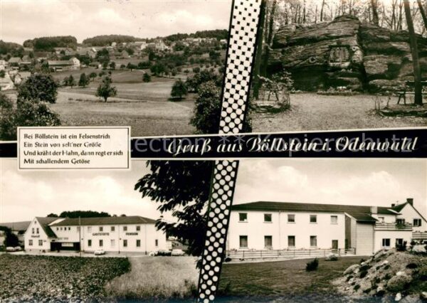 Boellstein Gaststaette Pension Zur Hoehenluft Felsformation Panorama