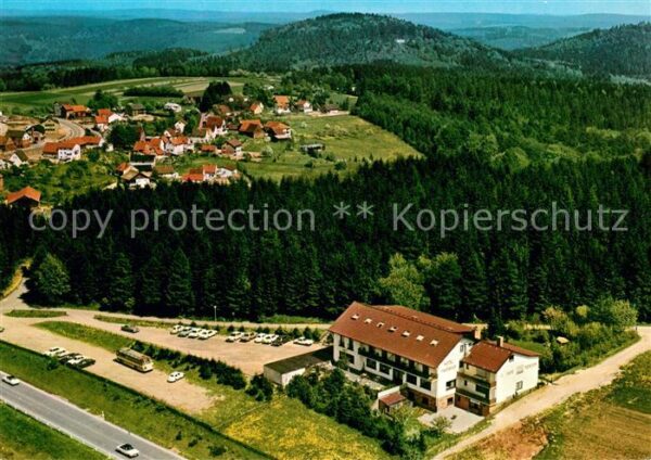 Siedelsbrunn Fliegeraufnahme Hotel Pension Cafe Maienhof