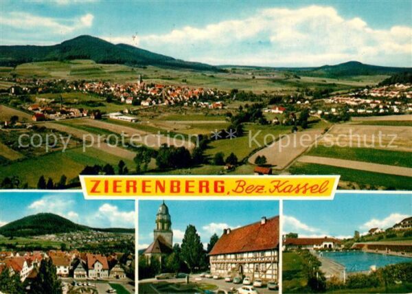 Zierenberg Panorama Schwimmbad Kirche