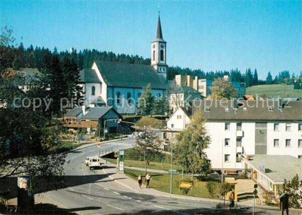 Schoenwald Schwarzwald Kirche Ortsansicht