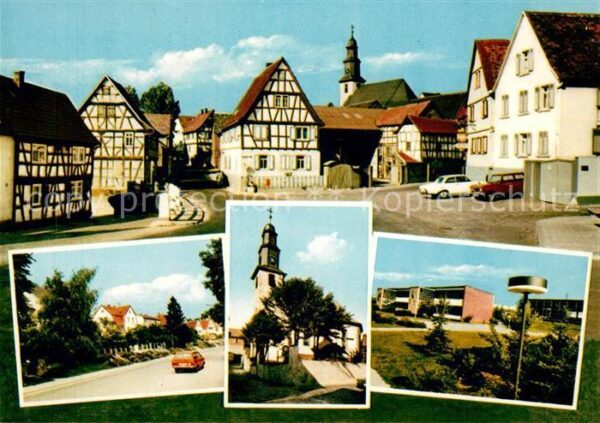 Kilianstaedten Kirche Fachwerkhaeuser